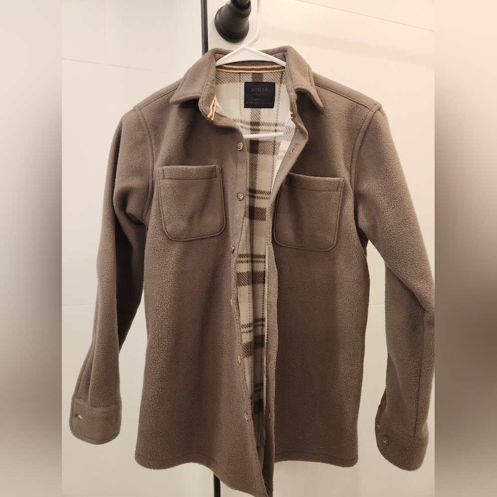 Nomad Boys Fleece Brown Jacket Sz L 14